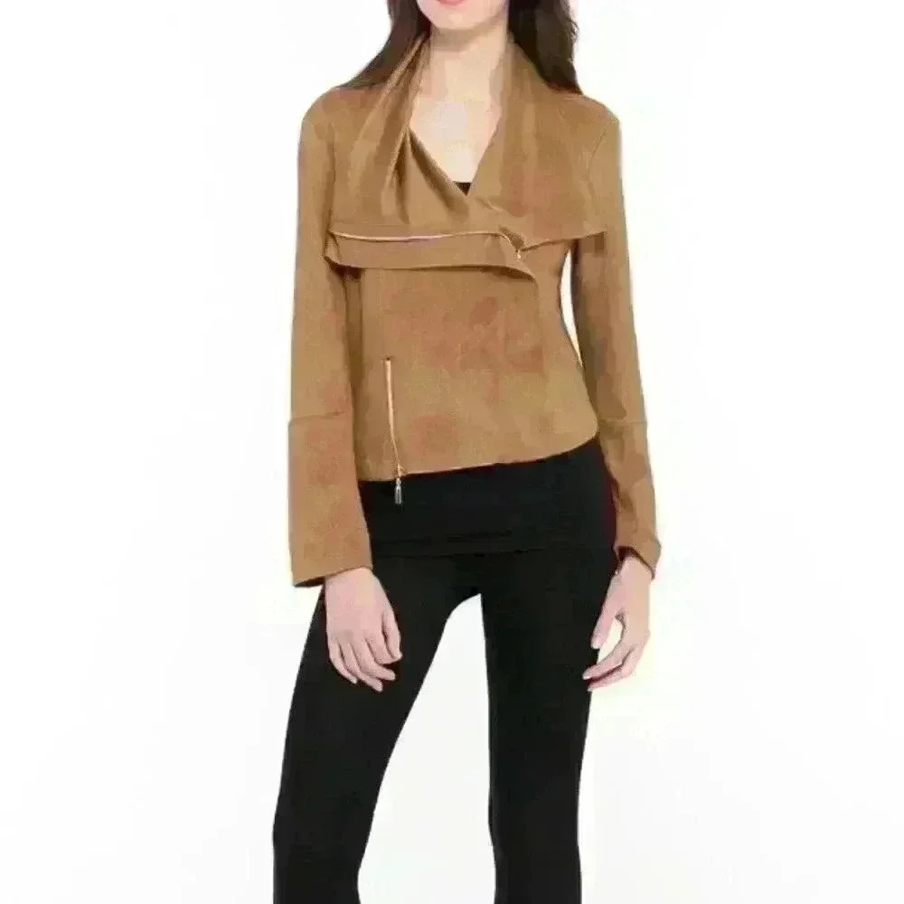 COCO & tashi Faux Suede Jacket